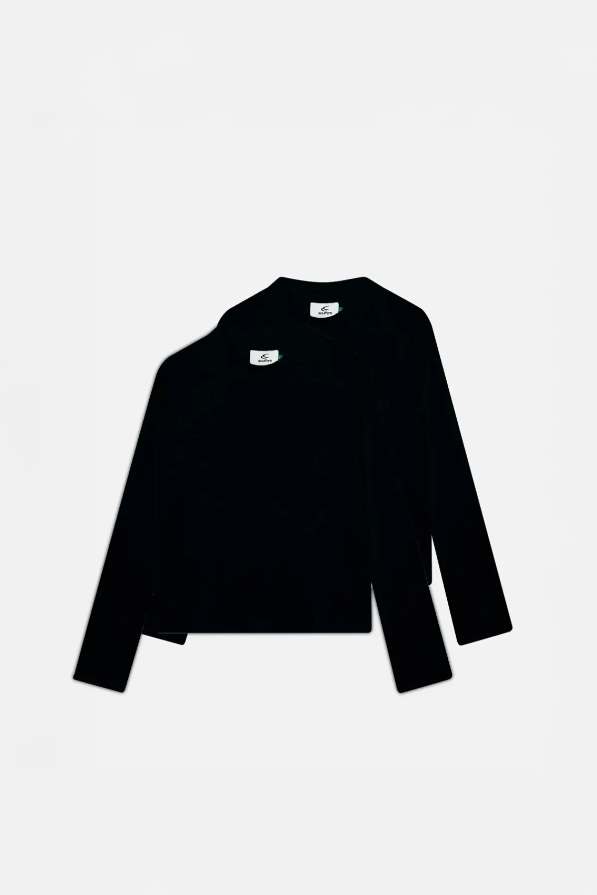 Scuffers The Basics By Scuffers | Long Sleeves^Interlock Black Longsleeve T-Shirt Pack