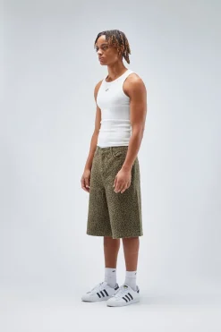 Scuffers Shorts^Jumbo Green Leopard Shorts