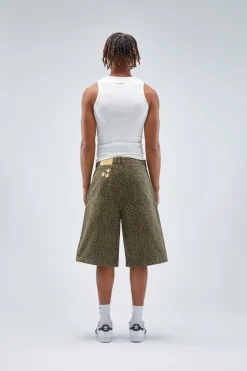 Scuffers Shorts^Jumbo Green Leopard Shorts