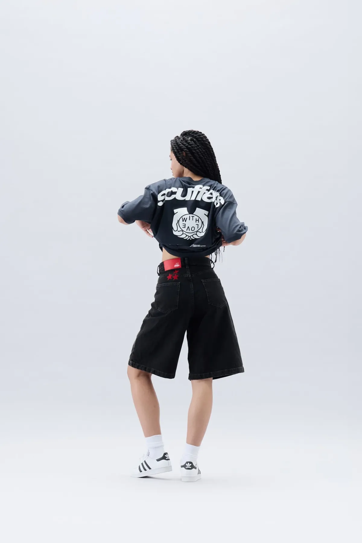 Scuffers Shorts^Jumbo Shorts Washed Black
