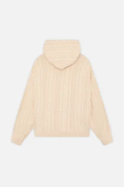 Scuffers Knitwear^Latte Ecru Zipper Knit