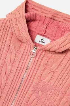 Scuffers Knitwear^Latte Zipper Pink Knit
