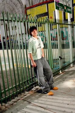 Scuffers T-shirts^Lauda Green & Ecru T-shirt