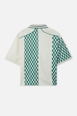Scuffers T-shirts^Lauda Green & Ecru T-shirt