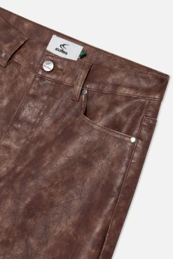 Scuffers Pants & Sweatpants^Leather Brown Jumbo Pants