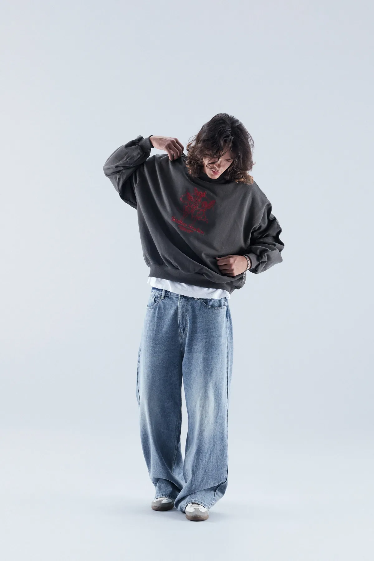 Scuffers Crewneck^Los Angeles Dark Grey Crewneck