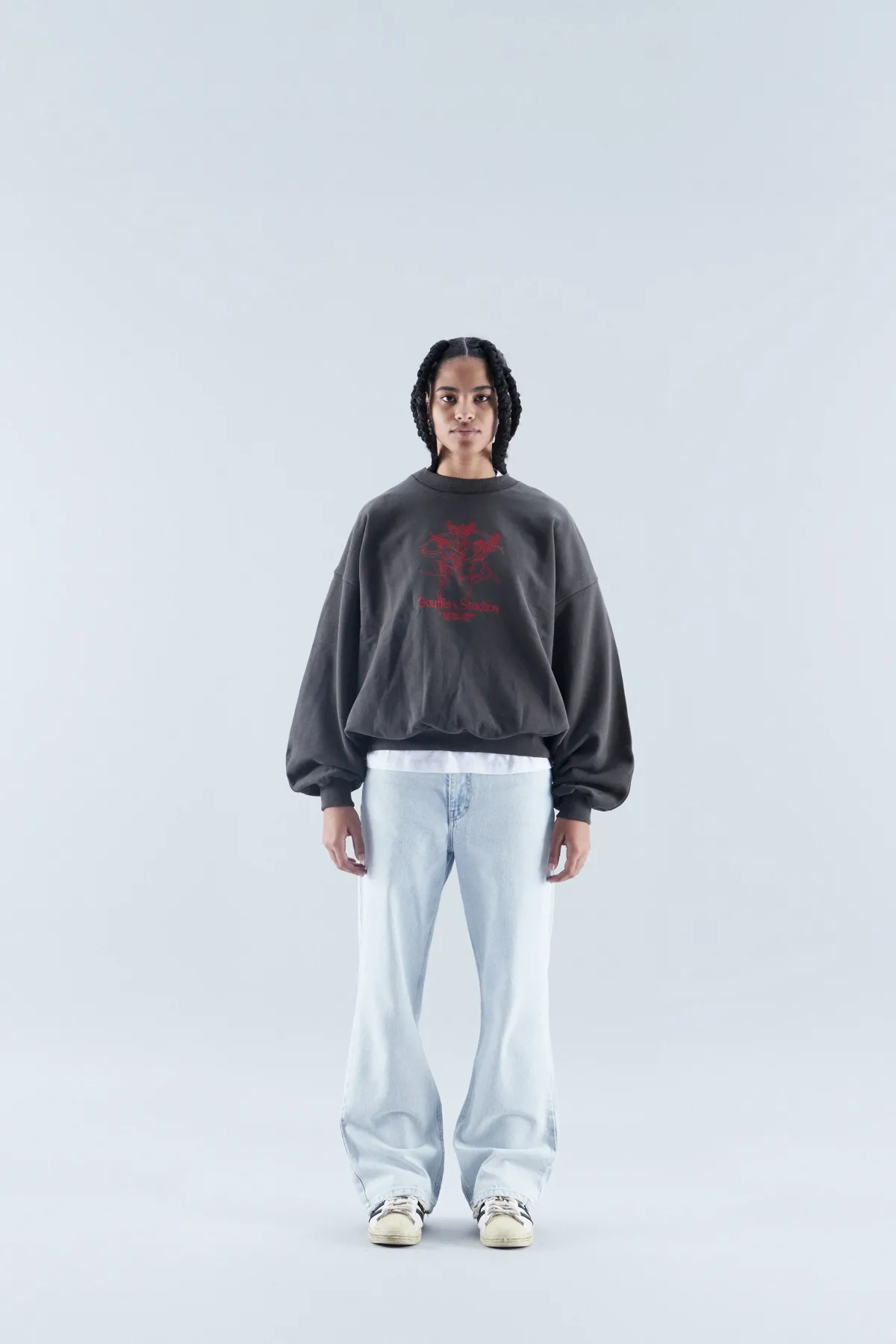 Scuffers Crewneck^Los Angeles Dark Grey Crewneck