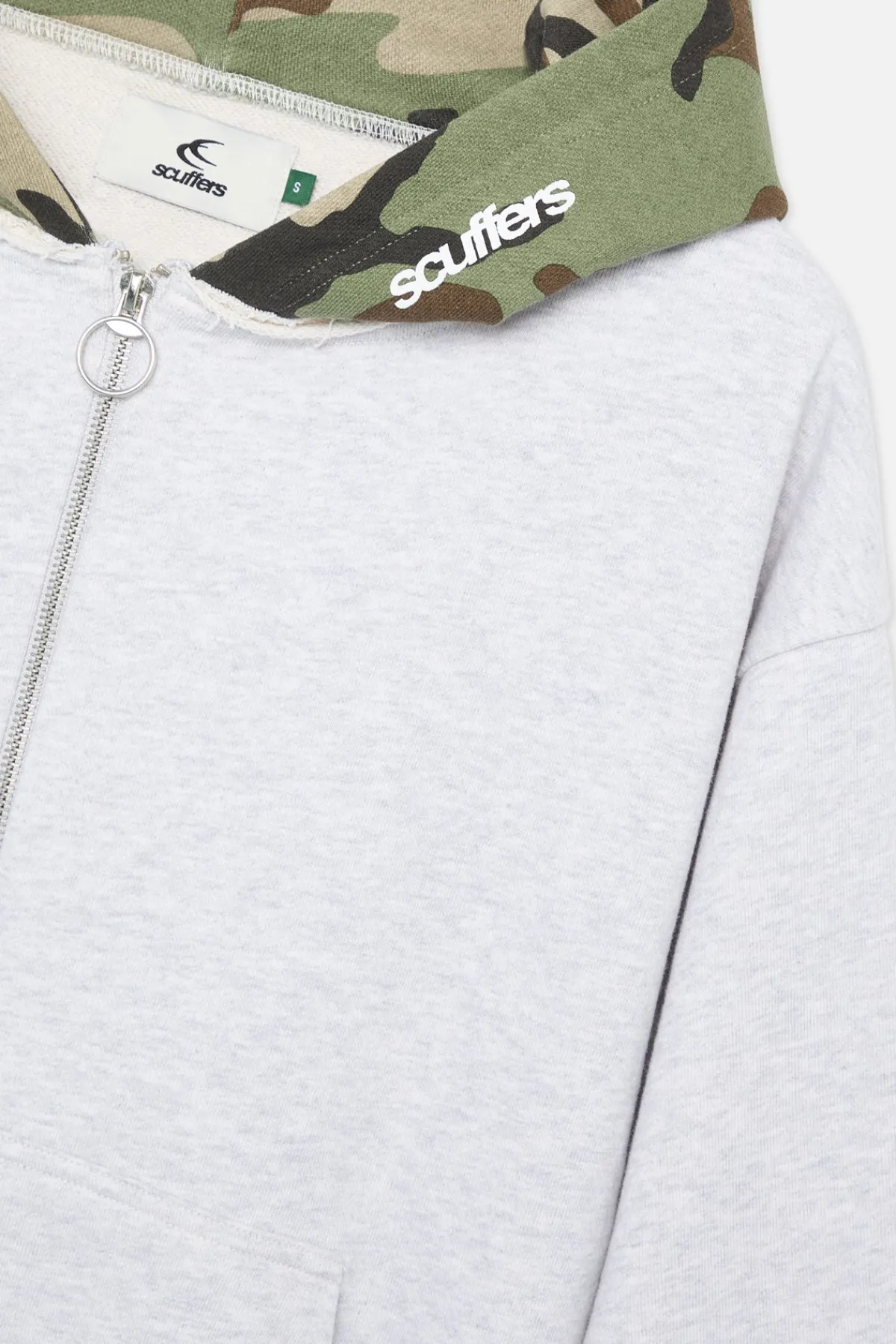 Scuffers Hoodies^Mask Light Grey Zipper