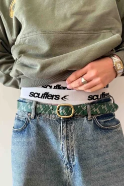 Scuffers Belts^Monogram Green Belt