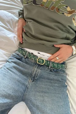 Scuffers Belts^Monogram Green Belt