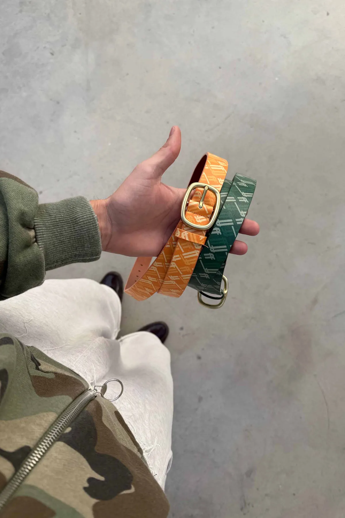 Scuffers Belts^Monogram Green Belt