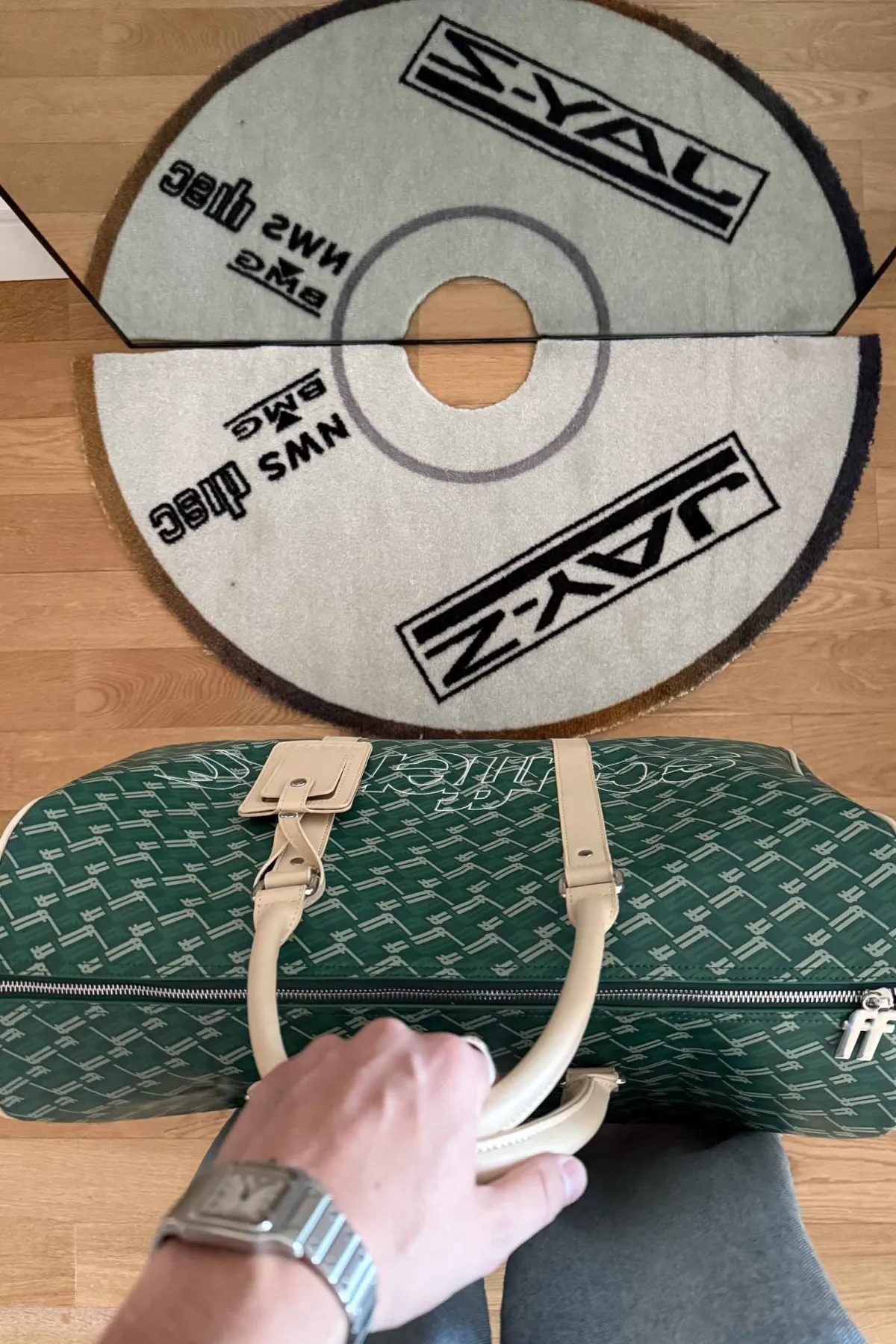 Scuffers Bags^Monogram Green Duffle Bag
