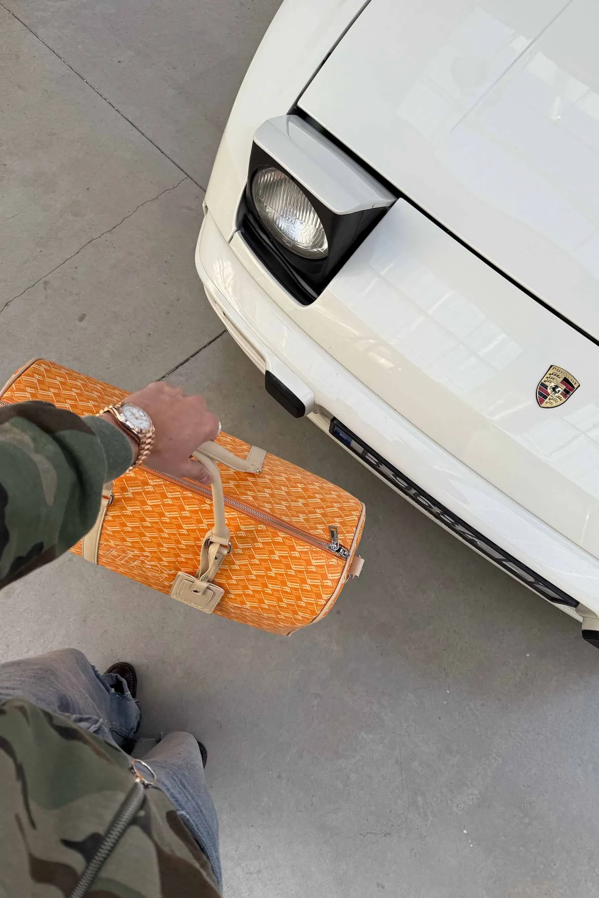Scuffers Bags^Monogram Yellow Duffle Bag