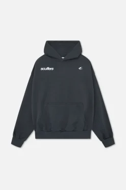Scuffers Hoodies^Motor Studios Black Hoodie