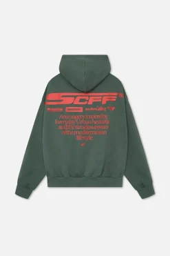 Scuffers Hoodies^Motor Studios Green Hoodie