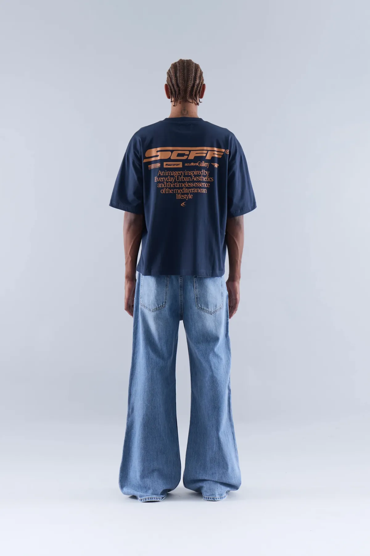 Scuffers T-shirts^Motor Studios Navy Blue T-Shirt