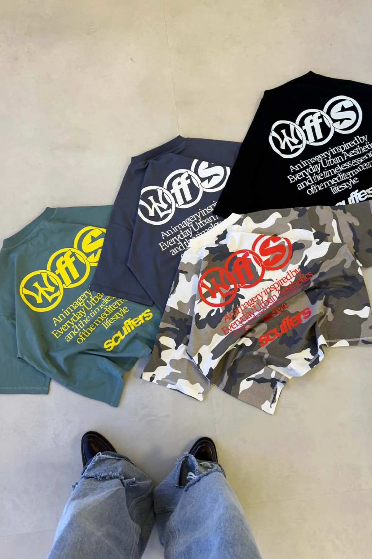 Scuffers T-shirts^New Age Dusty Blue T-Shirt