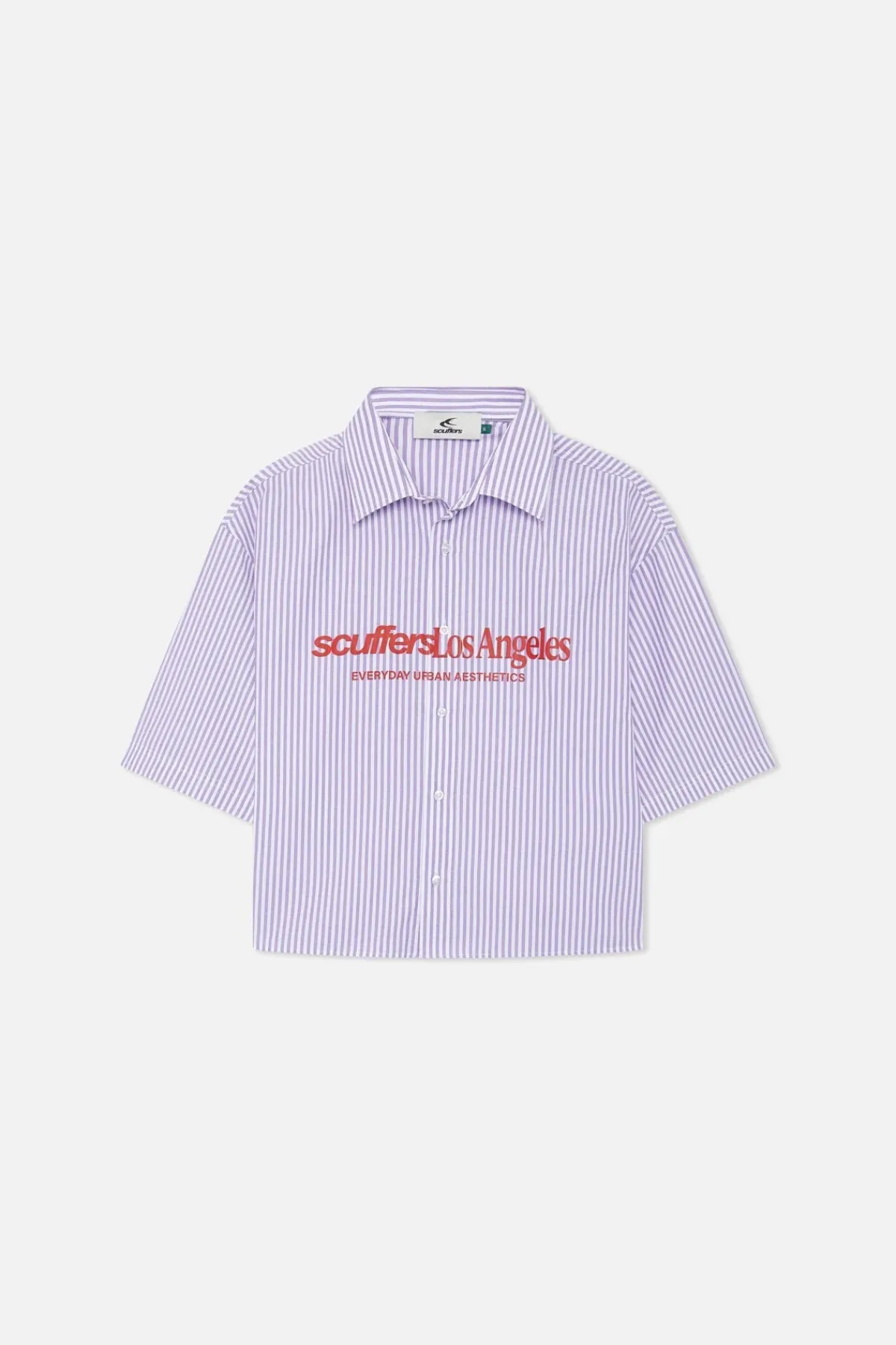 Scuffers Shirts & Polos^Not LA Yet Purple Striped Shirt