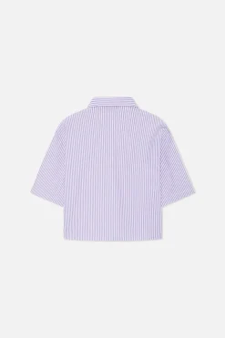 Scuffers Shirts & Polos^Not LA Yet Purple Striped Shirt