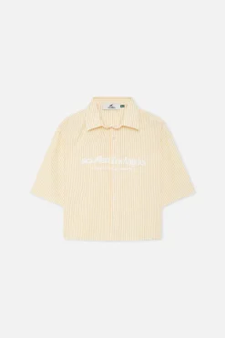 Scuffers Shirts & Polos^Not LA Yet Yellow Striped Shirt