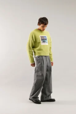 Scuffers Knitwear^Oil #1 Green Knit