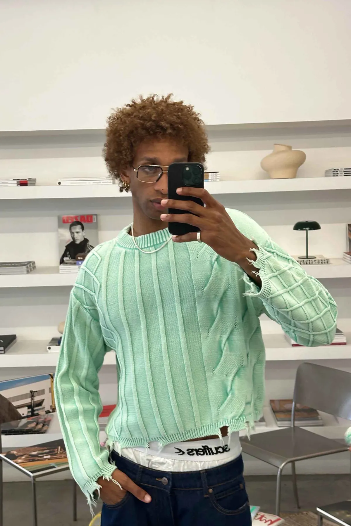 Scuffers Knitwear^Oversized Green Trench Jersey