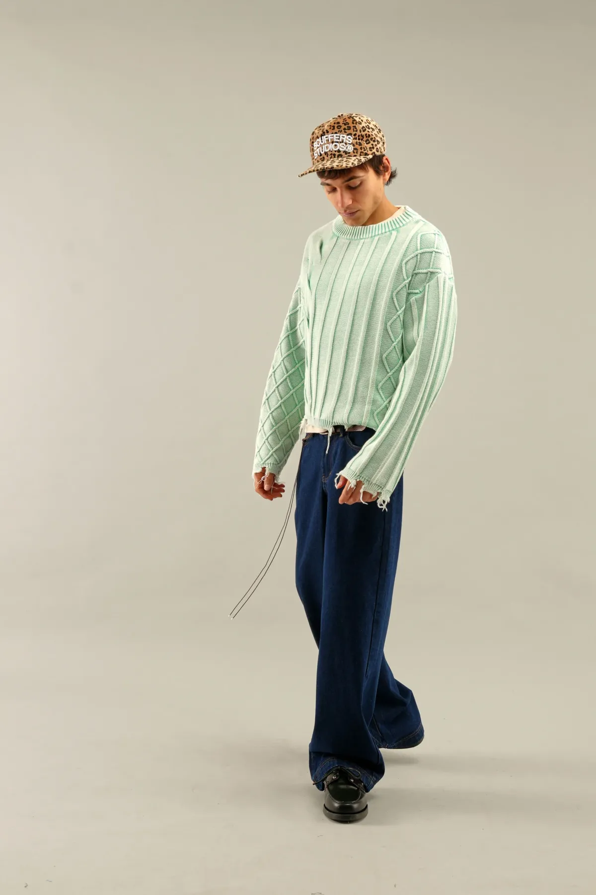 Scuffers Knitwear^Oversized Green Trench Jersey