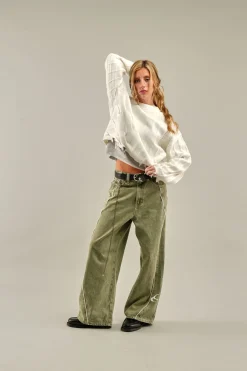 Scuffers Knitwear^Oversized White Trench Jersey