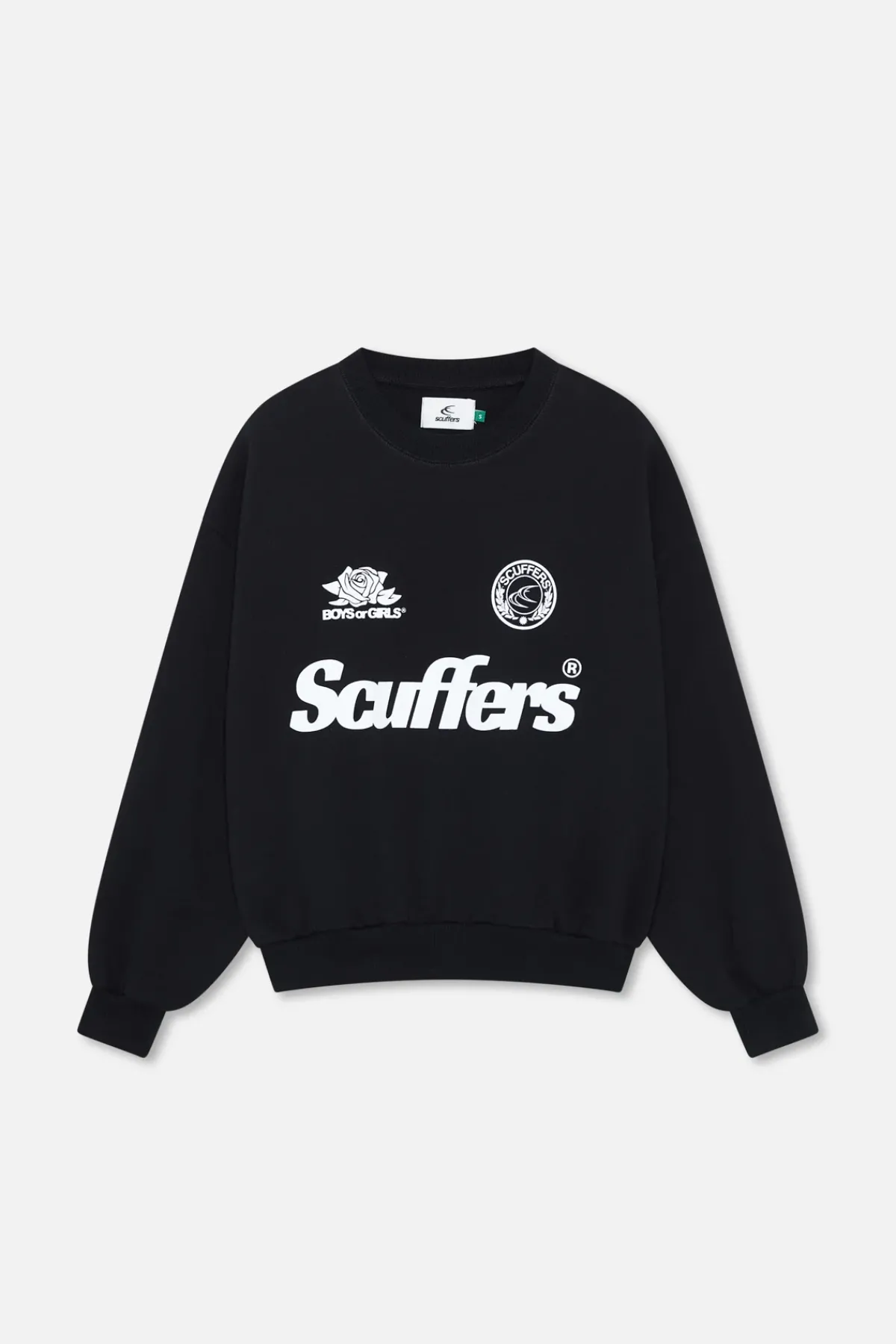 Scuffers Crewneck^Pearl Black Crewneck