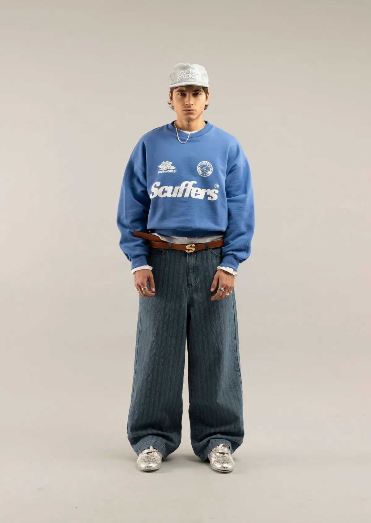 Scuffers Crewneck^Pearl Royal Blue Crewneck