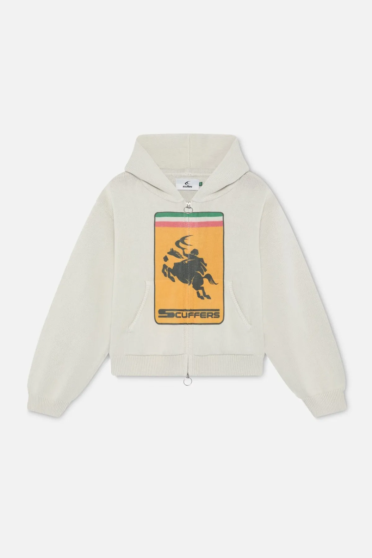 Scuffers Knitwear^Rarri Ecru Knit Zipper