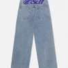 Scuffers Pants & Sweatpants^Ripped Oversized Washed Blue Jeans