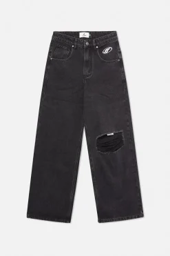 Scuffers Pants & Sweatpants^Ripped Oversized Washed Black Jeans