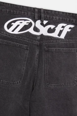 Scuffers Pants & Sweatpants^Ripped Oversized Washed Black Jeans
