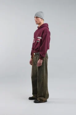 Scuffers Hoodies^Romeo Burgundy Hoodie