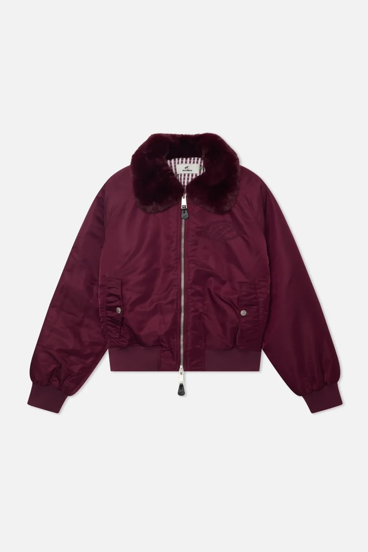 Scuffers Outerwear^SCFF Burgundy Bomber Jacket