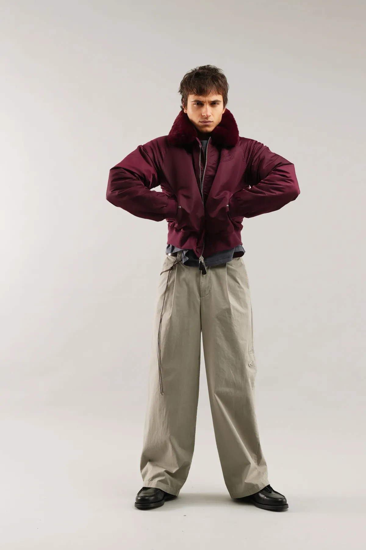 Scuffers Outerwear^SCFF Burgundy Bomber Jacket