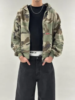Scuffers Hoodies^SCFF Camo Zipper
