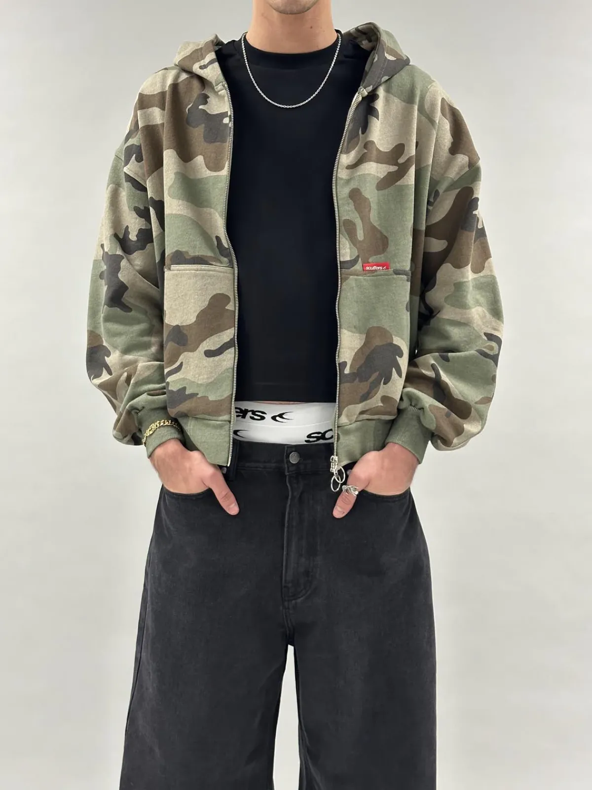 Scuffers Hoodies^SCFF Camo Zipper