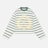 Scuffers Long Sleeves^Shield Green Striped Longsleeve