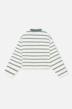 Scuffers Long Sleeves^Shield Green Striped Longsleeve