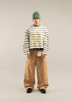Scuffers Long Sleeves^Shield Green Striped Longsleeve
