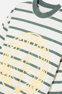 Scuffers Long Sleeves^Shield Green Striped Longsleeve