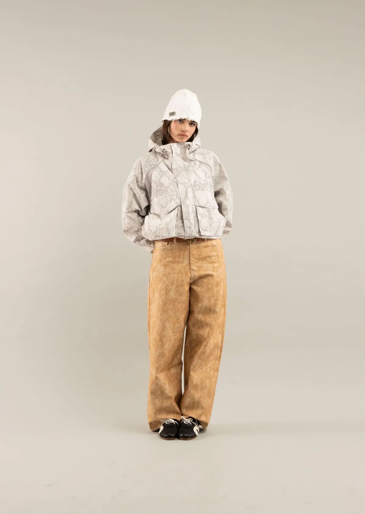 Scuffers Outerwear^Snake Light Grey Windbreaker