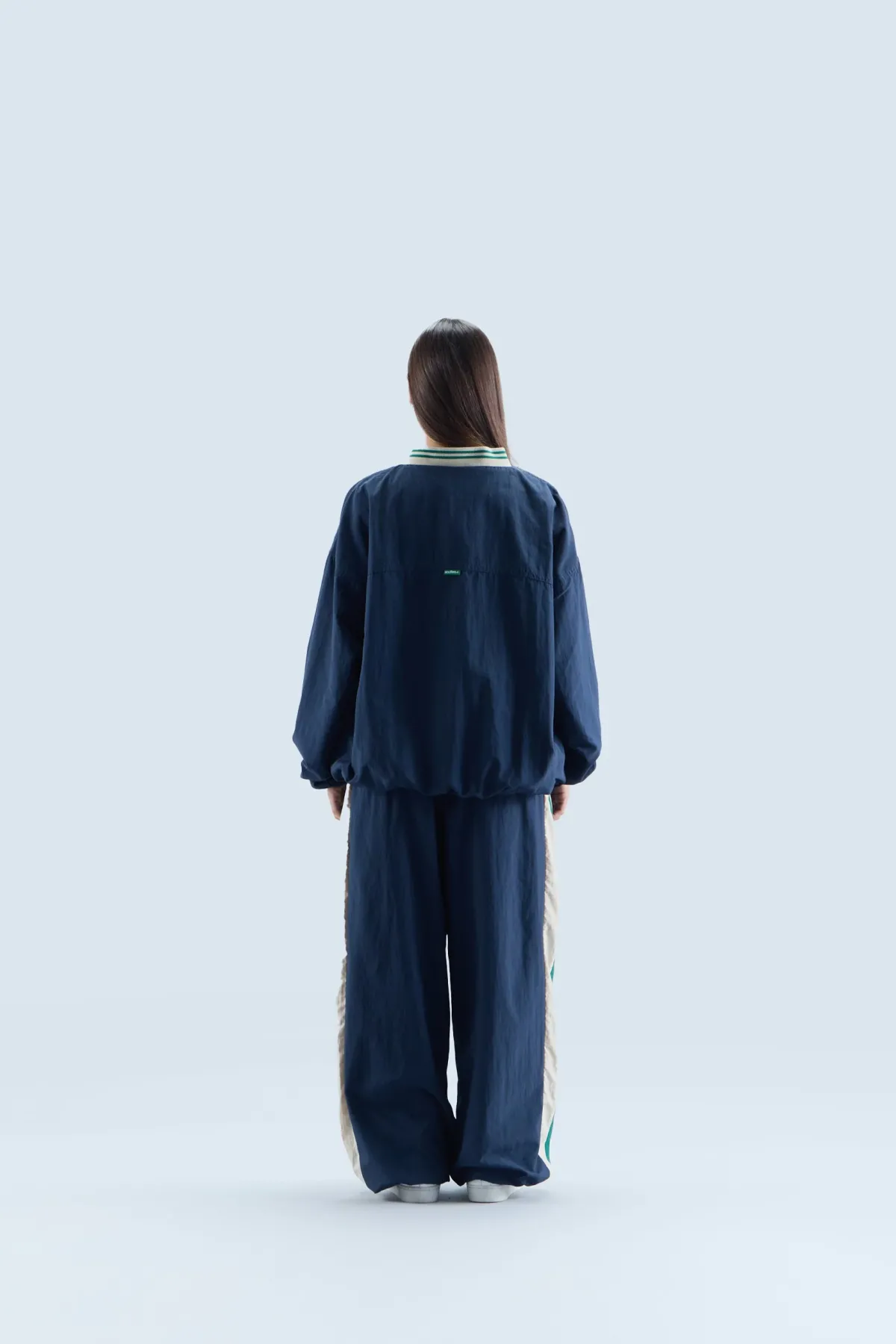 Scuffers Crewneck^Sports Tech Navy & Green Crewneck
