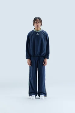 Scuffers Crewneck^Sports Tech Navy & Green Crewneck
