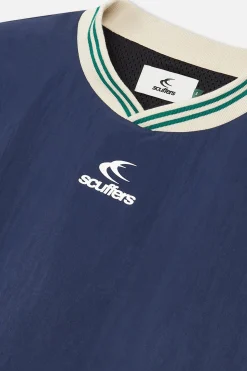 Scuffers Crewneck^Sports Tech Navy & Green Crewneck