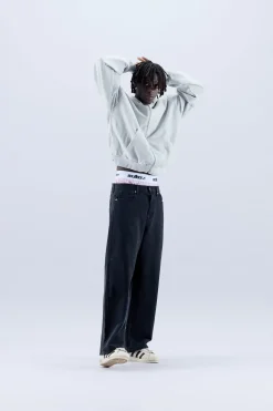 Scuffers Hoodies^S66S Zipped Grey Hoodie