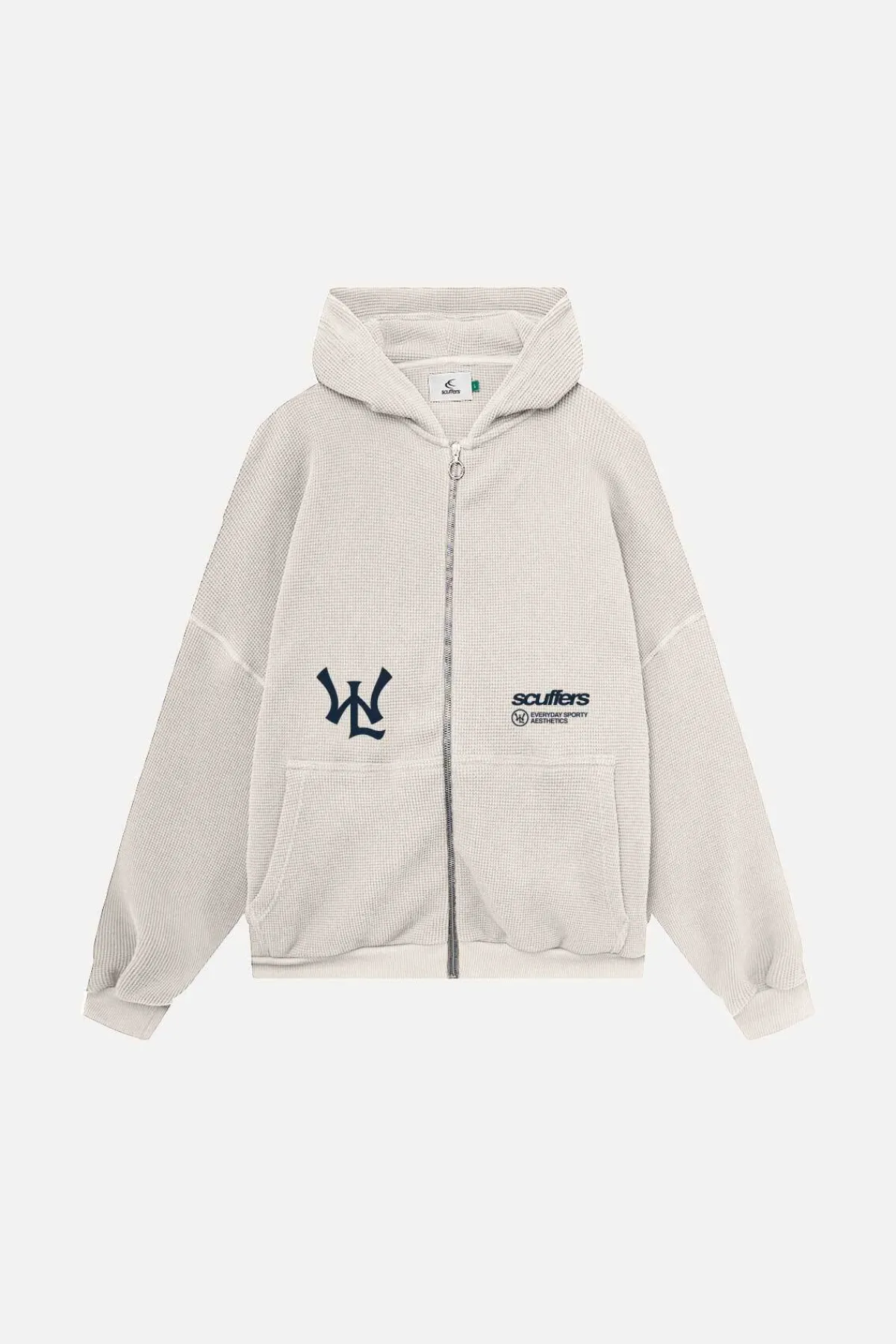 Scuffers Hoodies^SSS Lover Ecru Zipped Hoodie