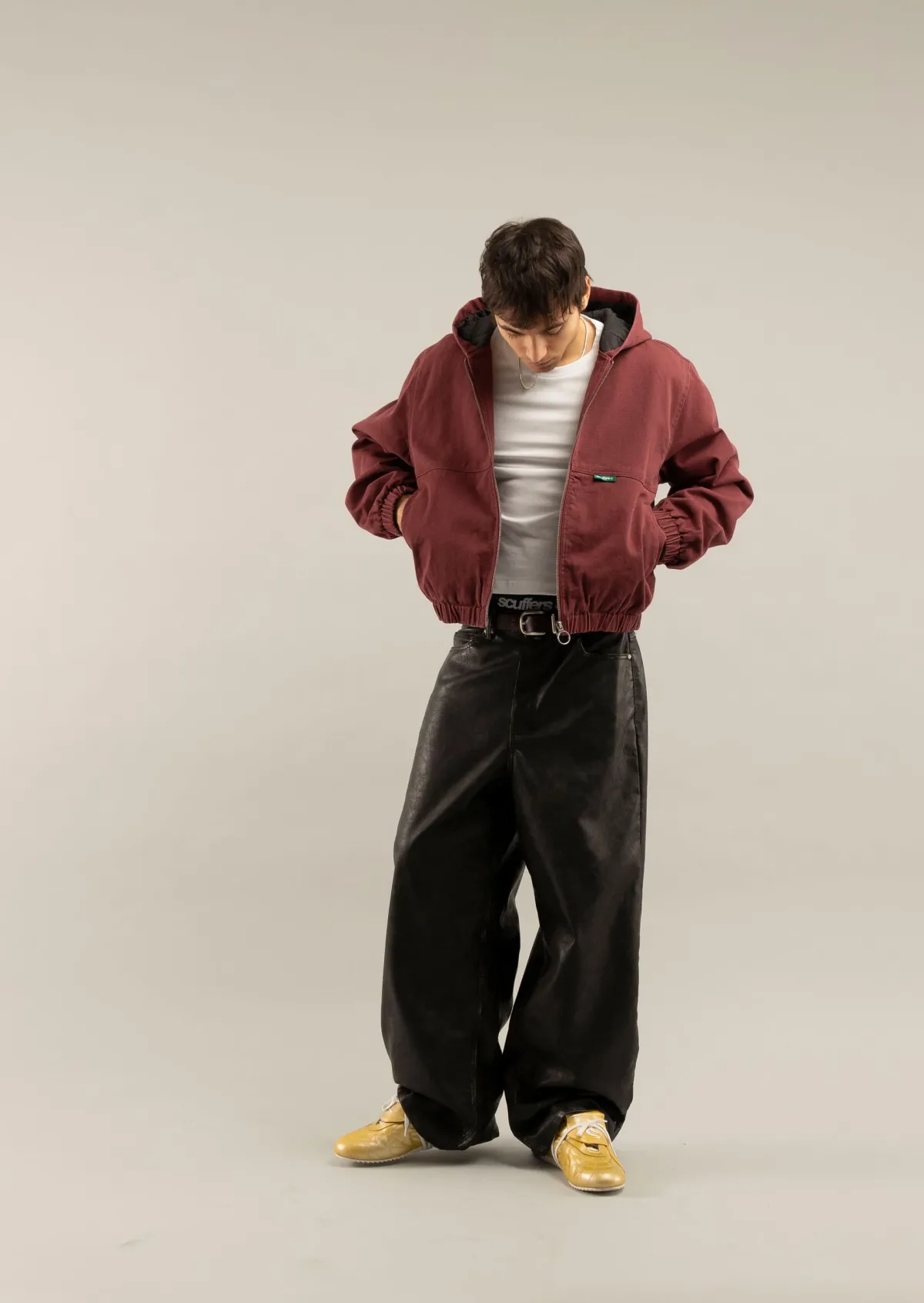 Scuffers Outerwear^Stained Burgundy Work Jacket